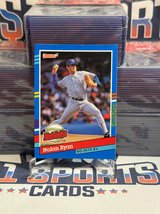 1991 Donruss (Highlights) Nolan Ryan #BC - 3