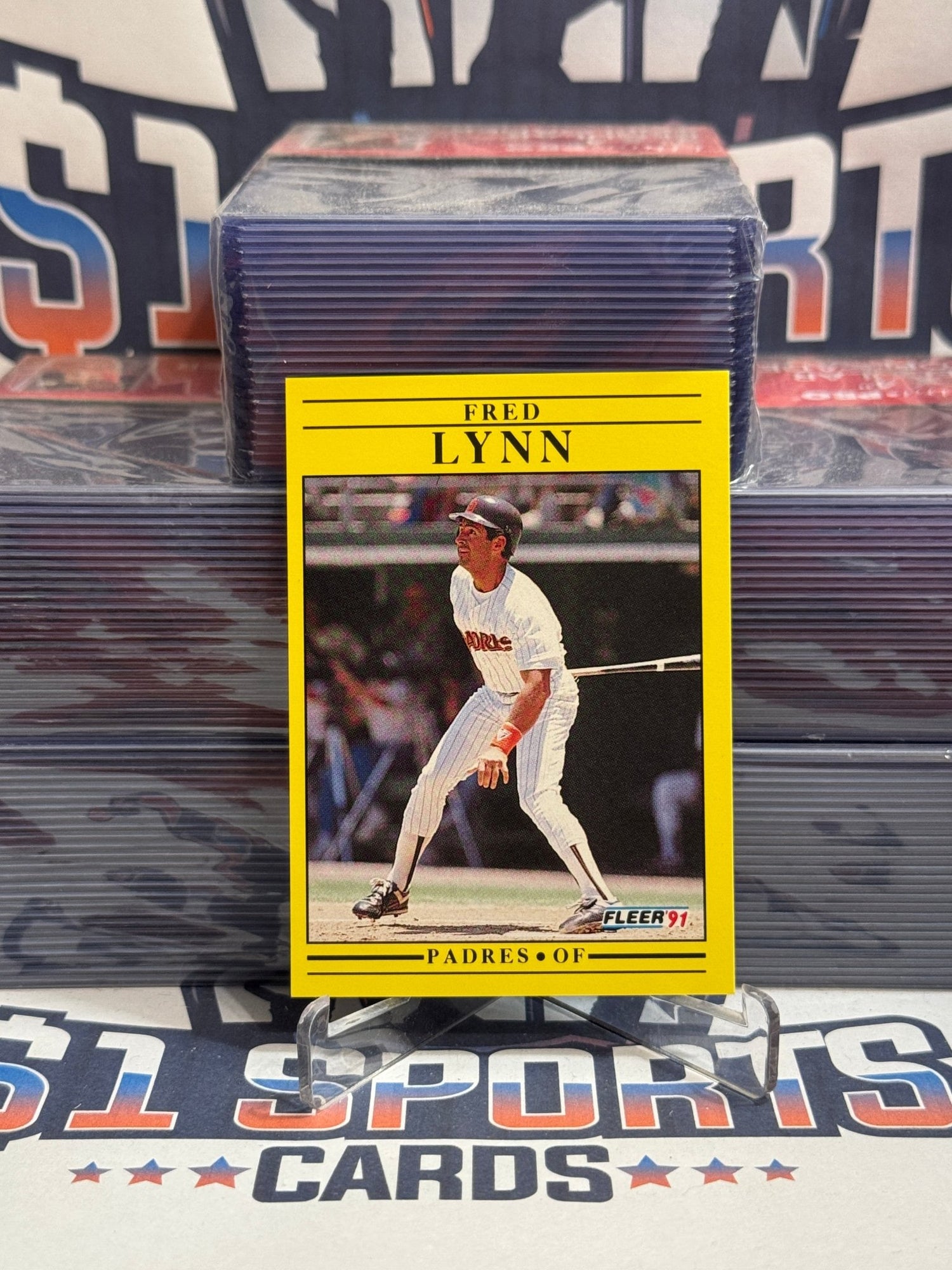 1991 Fleer Fred Lynn #536