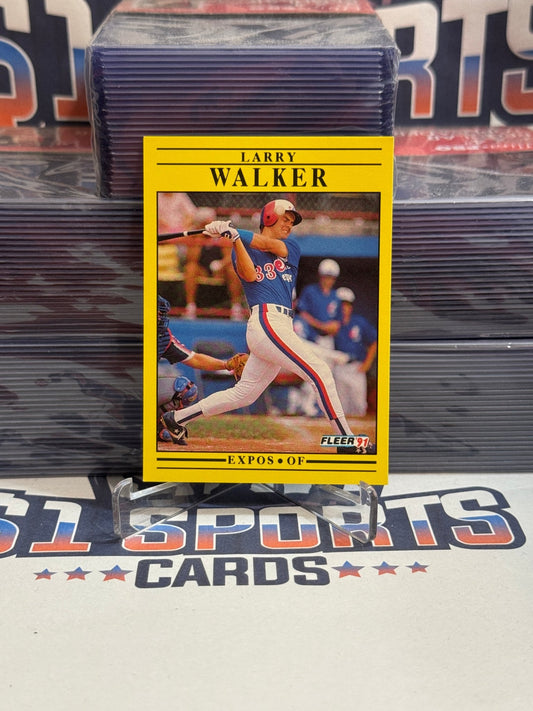 1991 Fleer Larry Walker #250