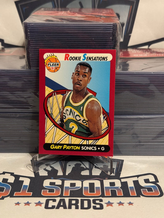1991 Fleer (Rookie Sensations) Gary Payton #9