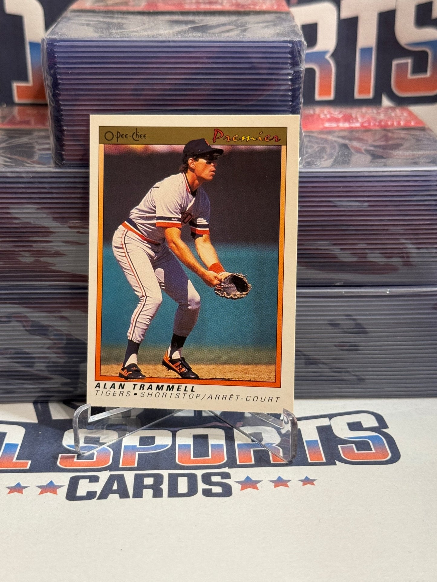 1991 O - Pee - Chee Premier Alan Trammell #123