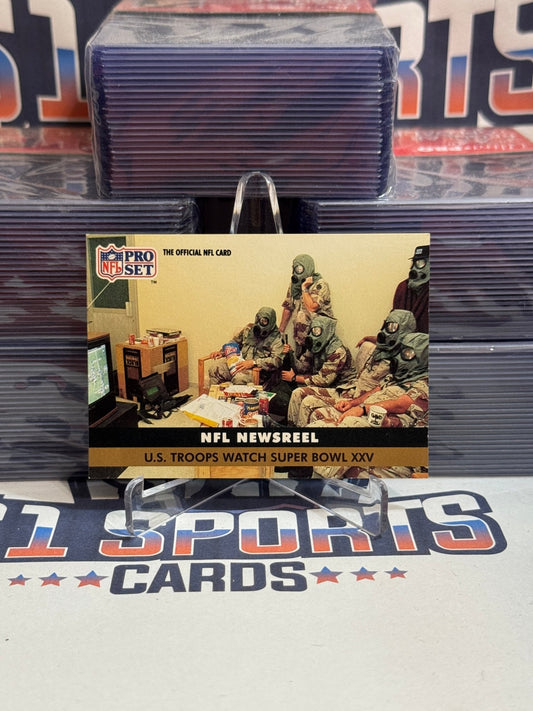 1991 Pro Set (Troops Watch Super Bowl XXV) Giants vs. Bills #351