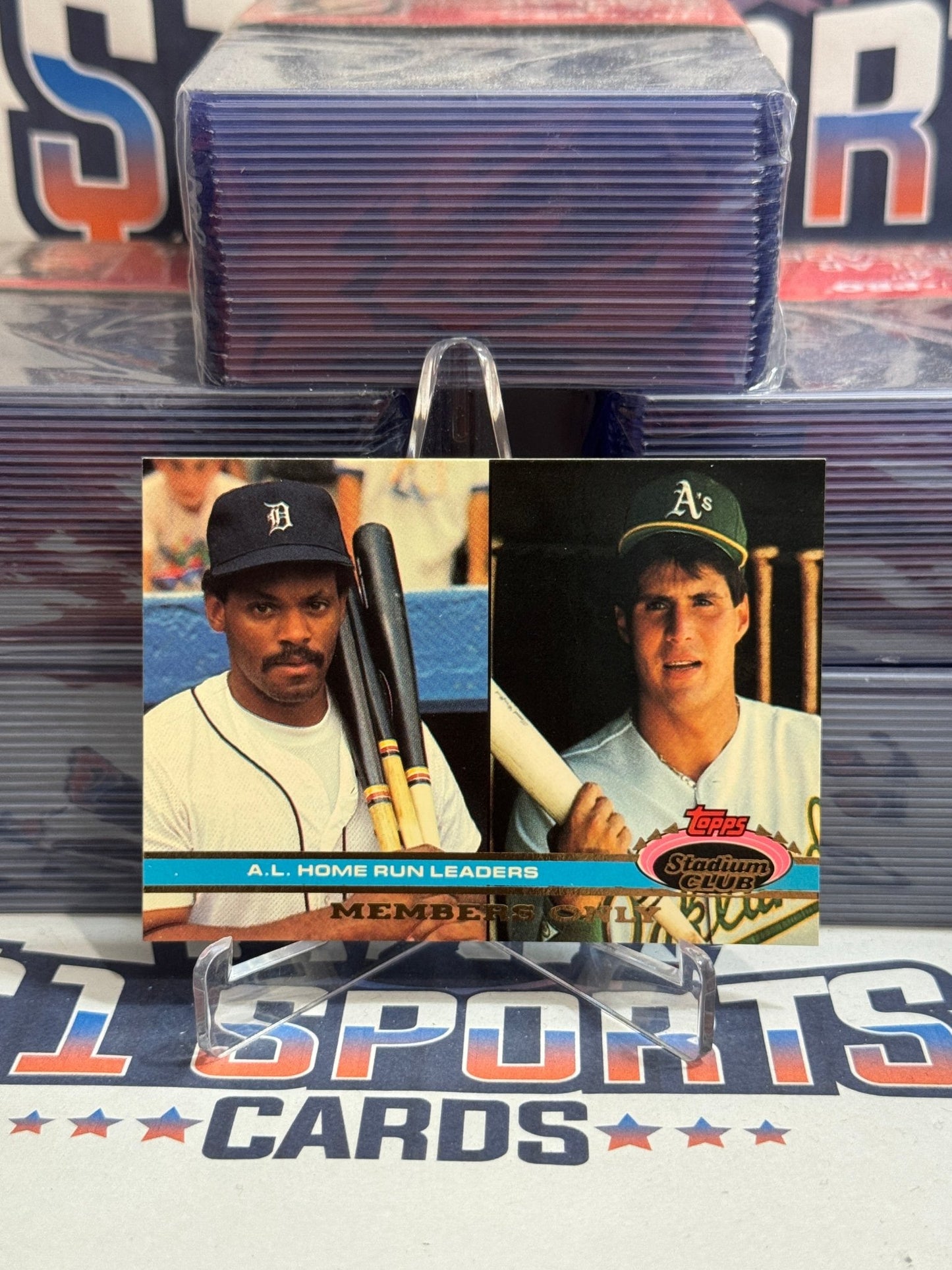 1991 Topps Stadium Club (Members Only) Cecil Fielder & Jose Canseco #NNO