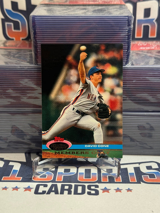 1991 Topps Stadium Club (Members Only) David Cone #NNO