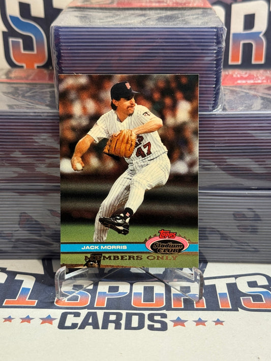 1991 Topps Stadium Club (Members Only) Jack Morris #NNO