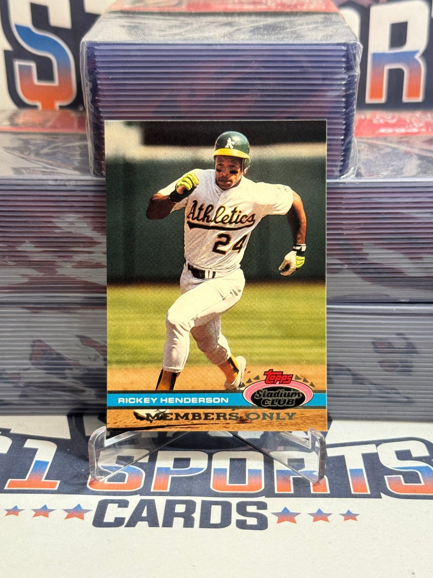 1991 Topps Stadium Club (Members Only) Rickey Henderson #NNO