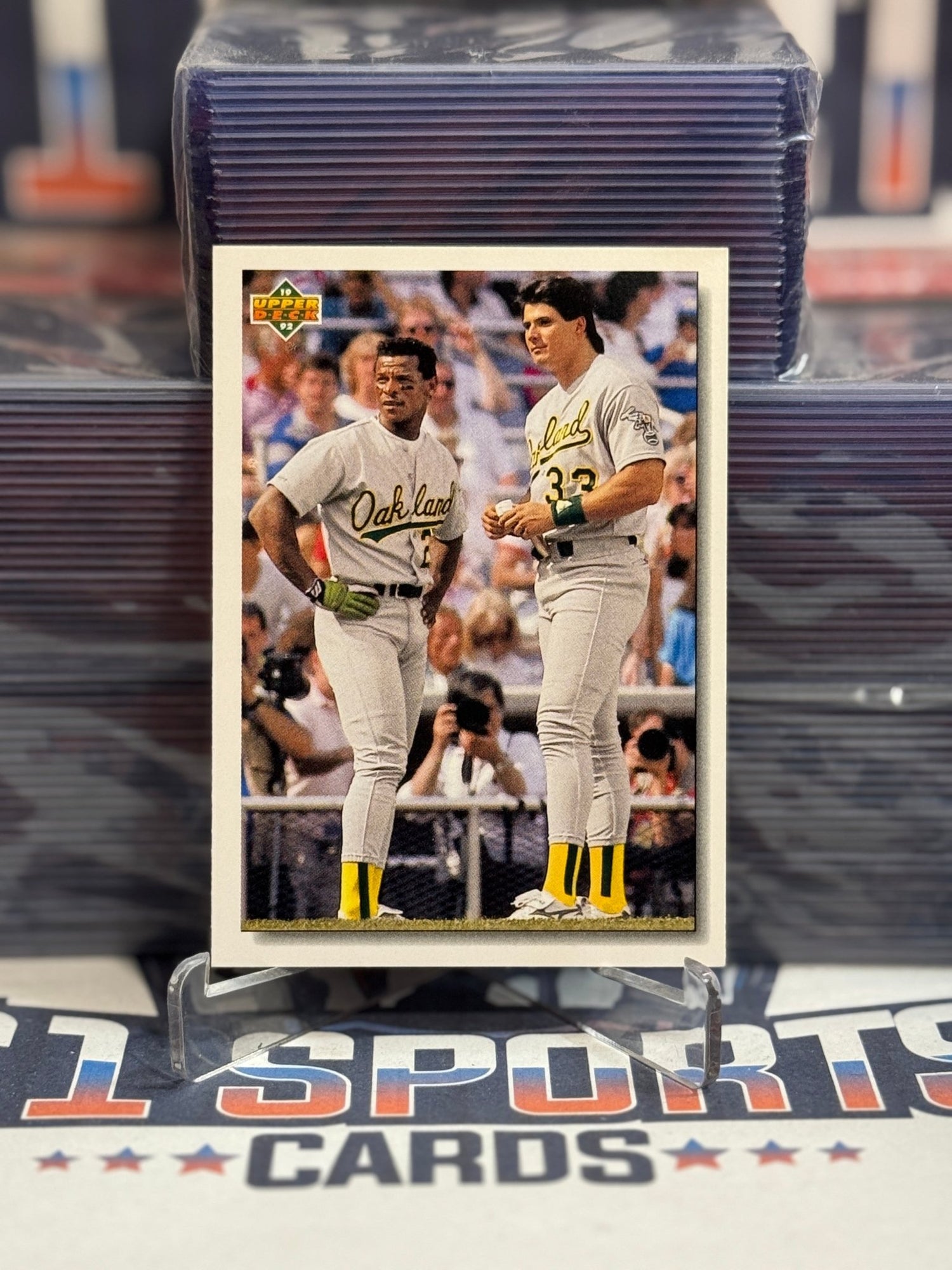 1991 Upper Deck (Checklist) Rickey Henderson & Jose Canseco 640