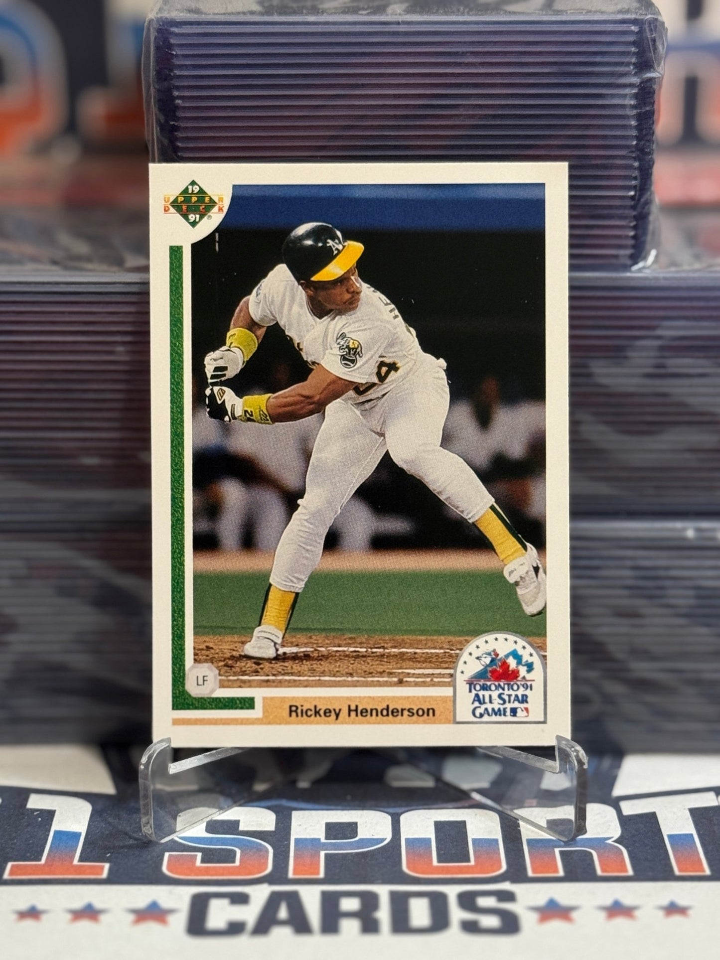 1991 Upper Deck (Toronto All - Star Game) Rickey Henderson 86F
