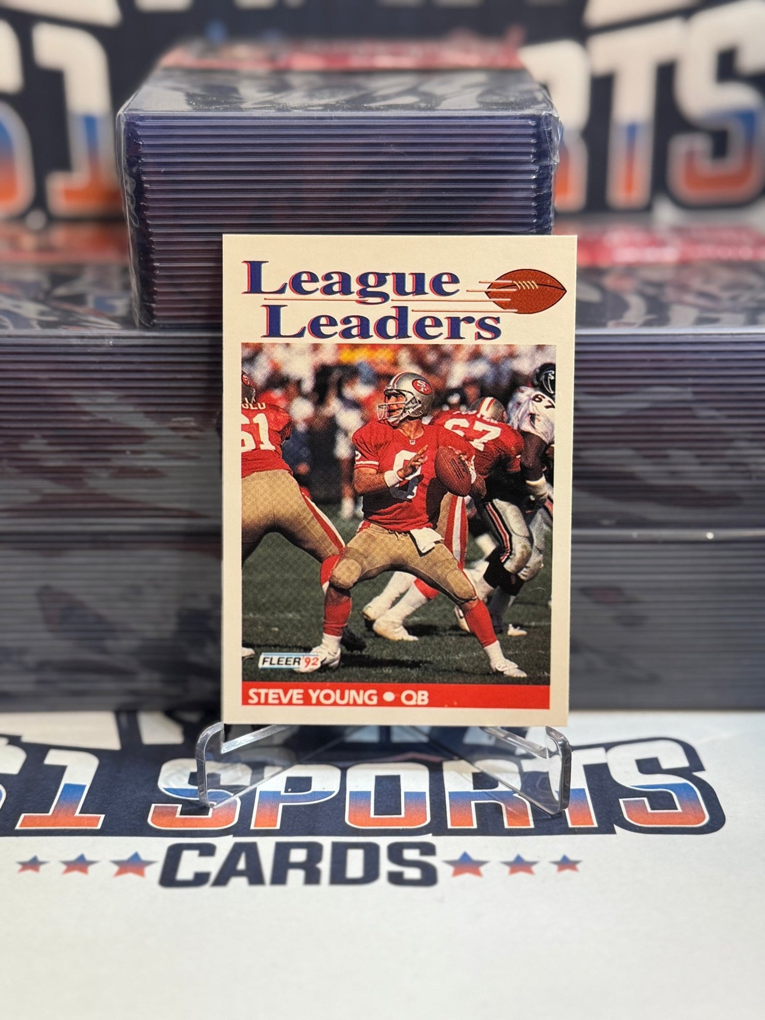 1992 Fleer (League Leaders) Steve Young #469