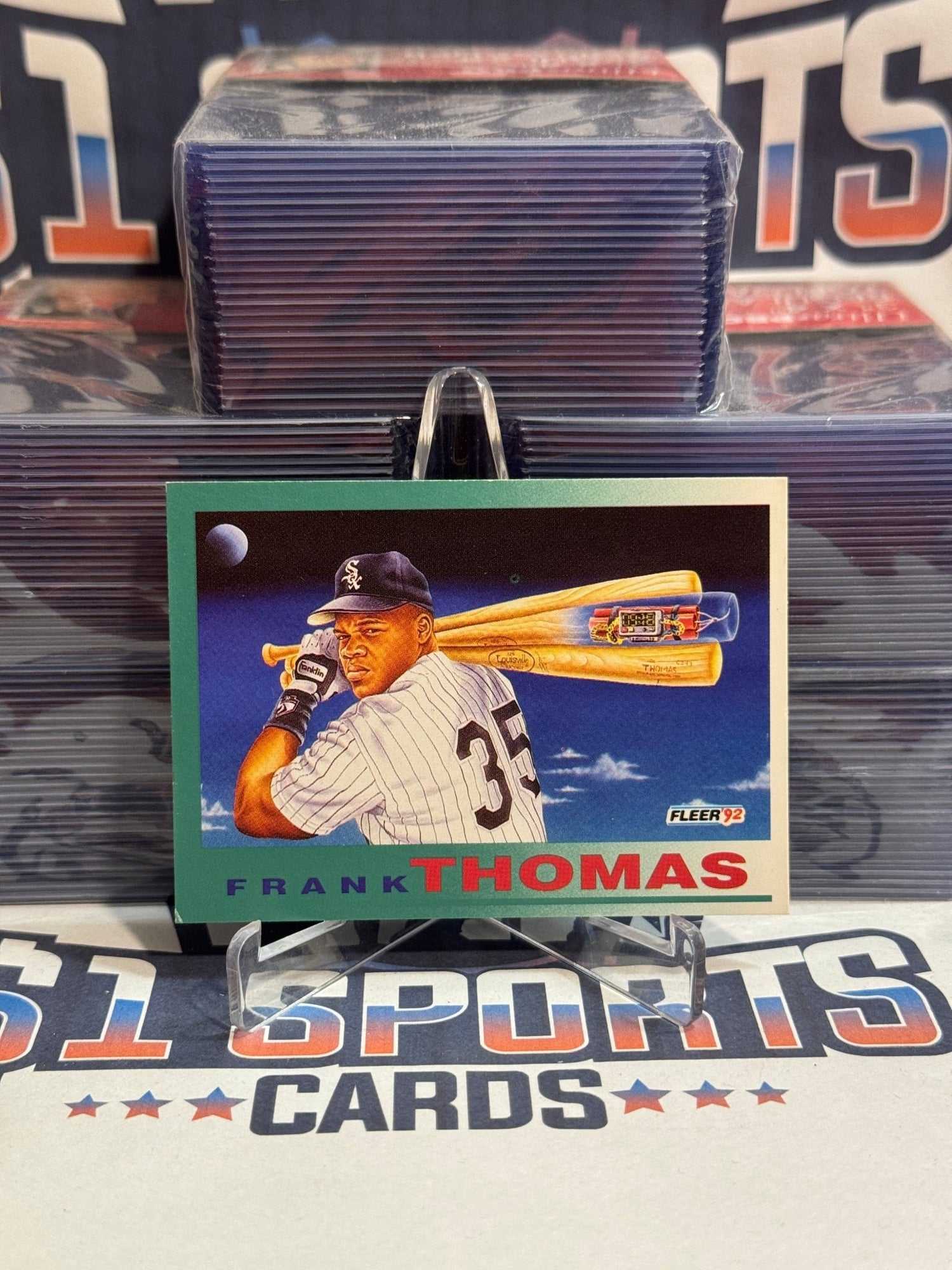 1992 Fleer (Pro - Vision) Frank Thomas 712