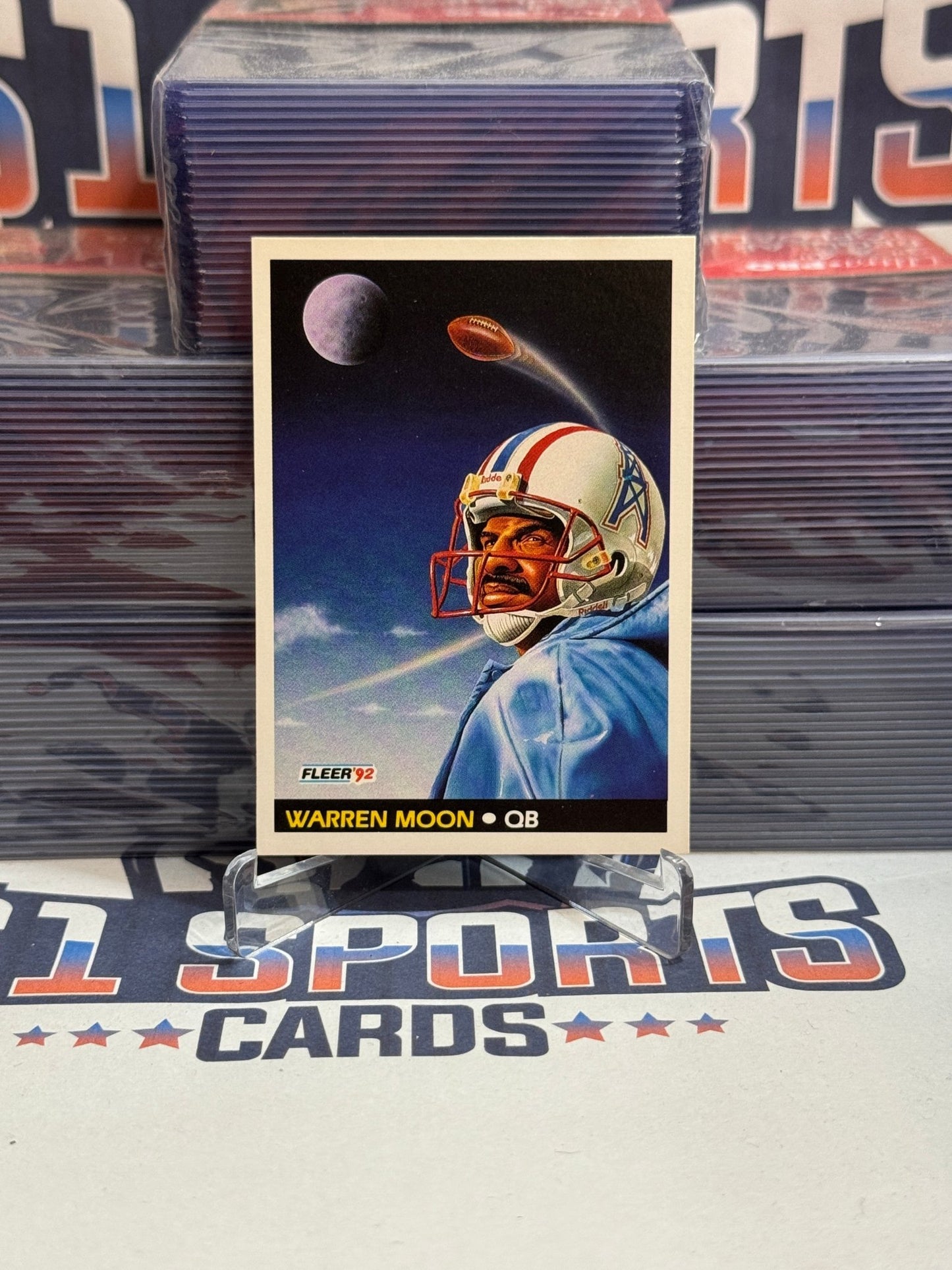 1992 Fleer (Pro - Vision) Warren Moon #474