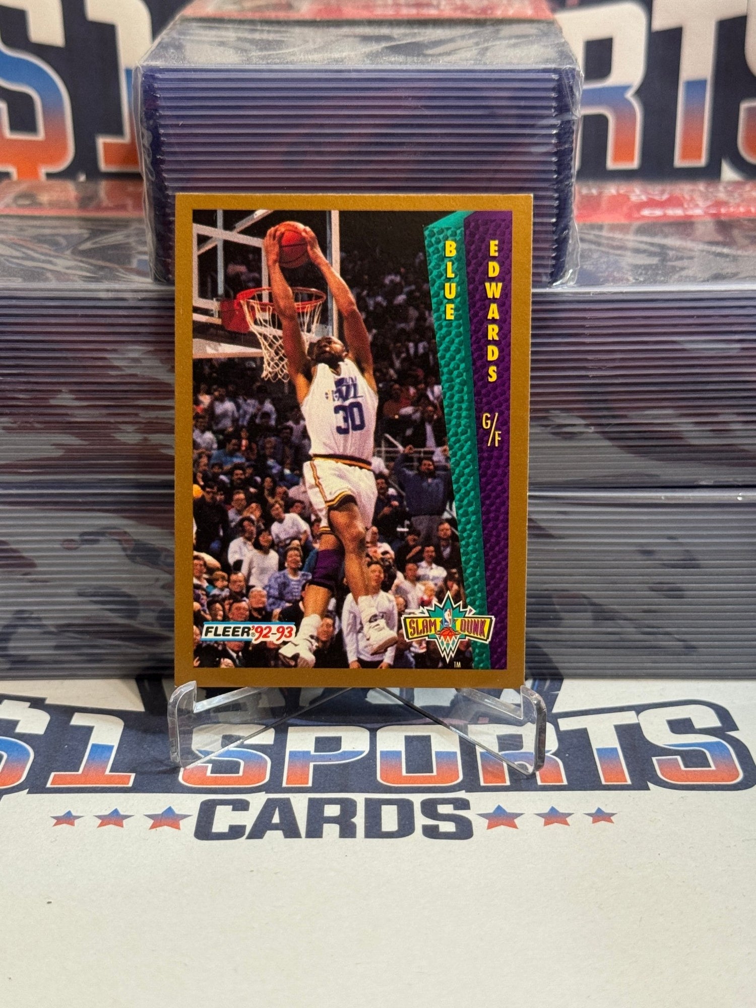 1992 Fleer (Slam Dunk) Blue Edwards #290