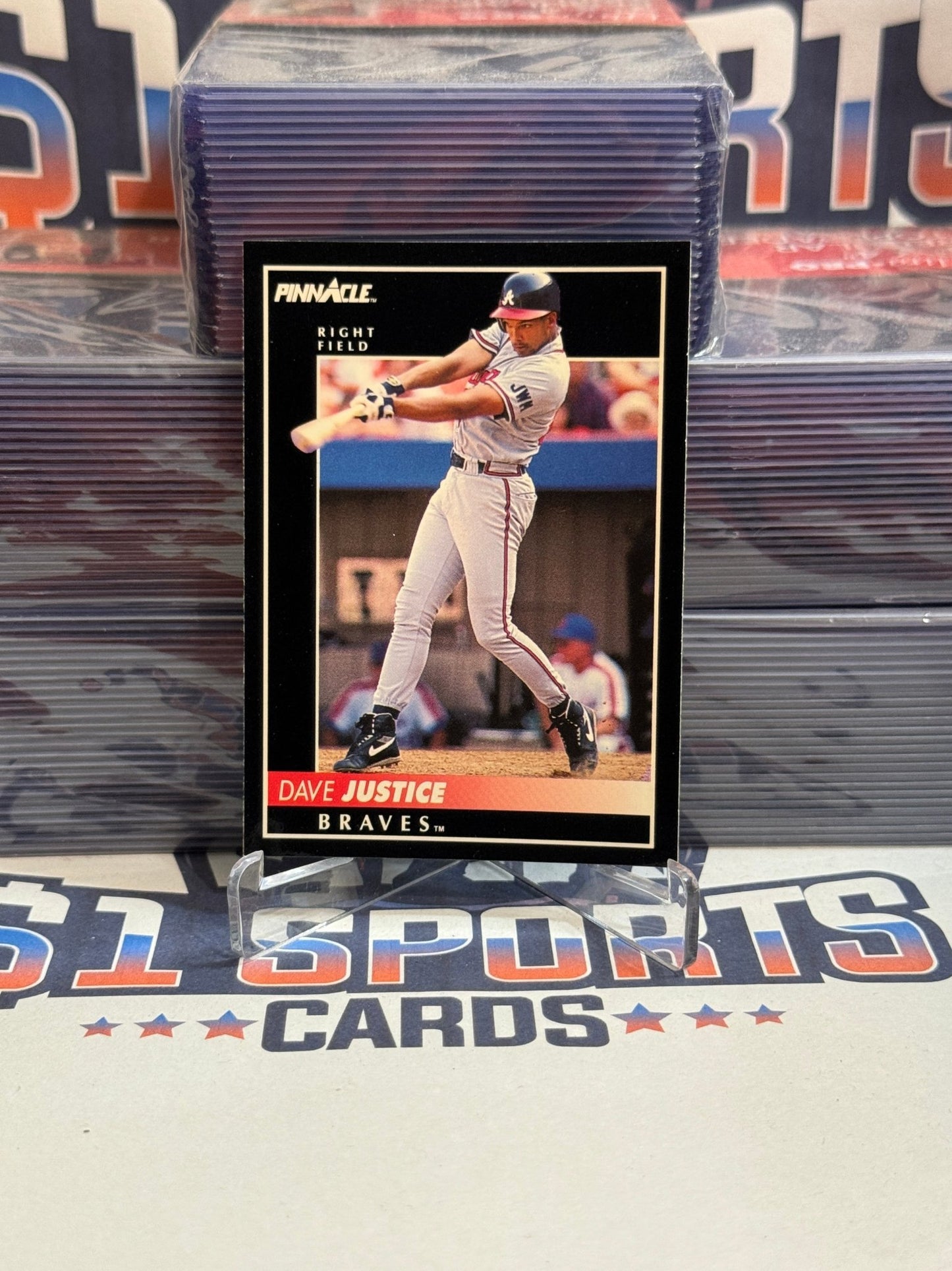 1992 Pinnacle David Justice #100