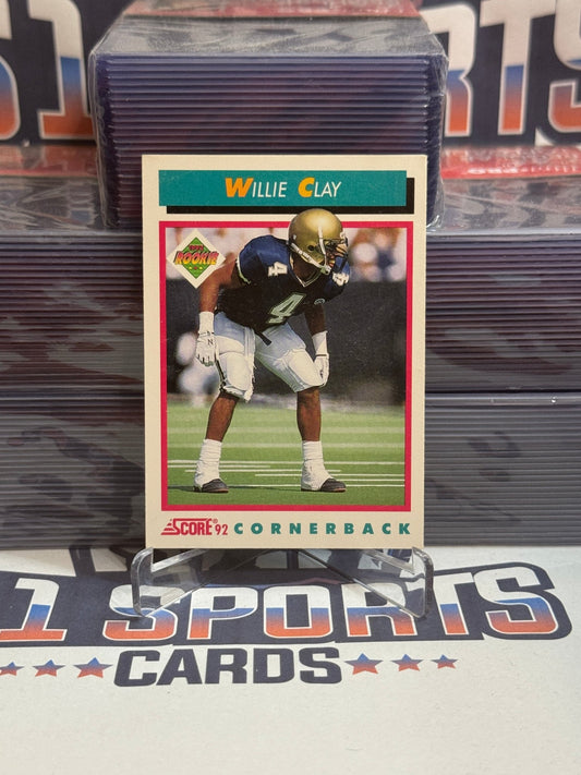 1992 Score Willie Clay Rookie #508