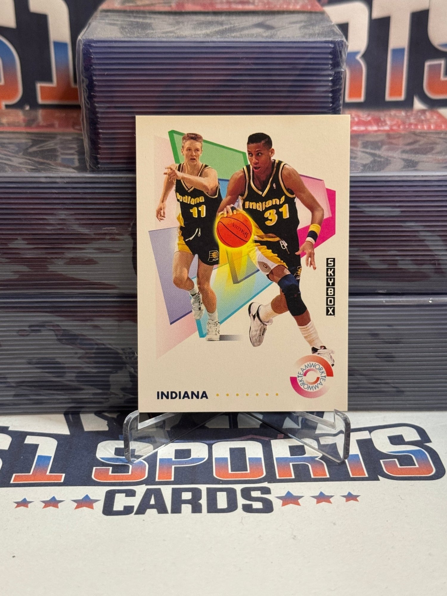 1992 Skybox (Teamwork) Reggie Miller & Detlef Schrempf #469