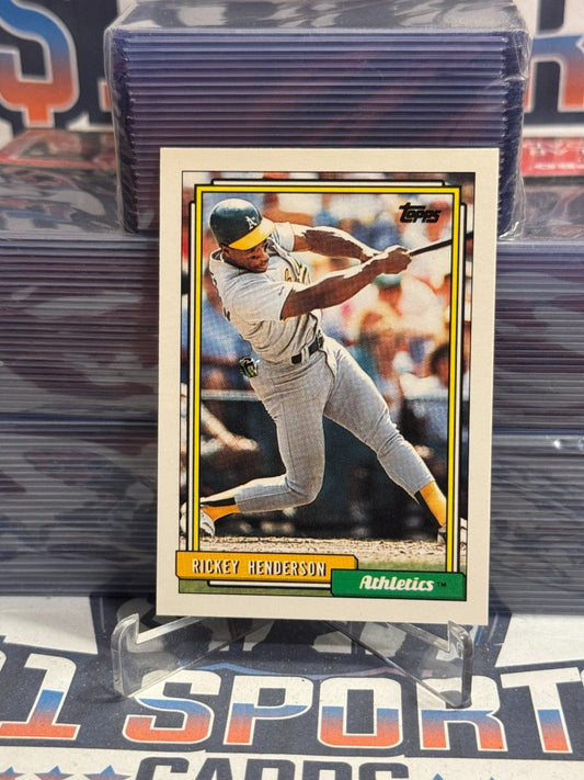 1992 Topps Rickey Henderson #560
