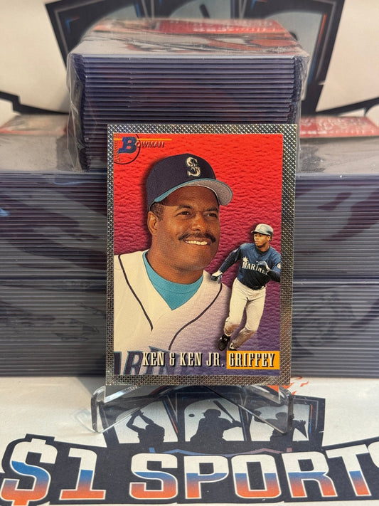 1993 Bowman (Foil, Father & Son) Ken Griffey Jr. & Ken Griffey Sr. #703