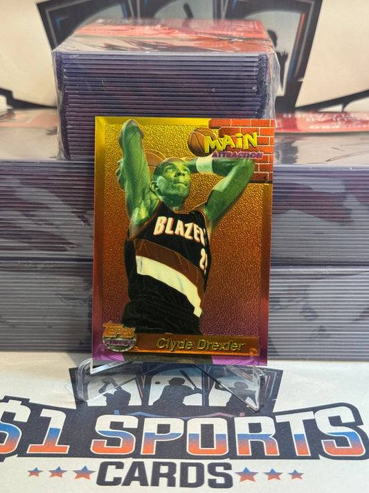 1993 Topps Finest (Main Attractions) Clyde Drexler #22