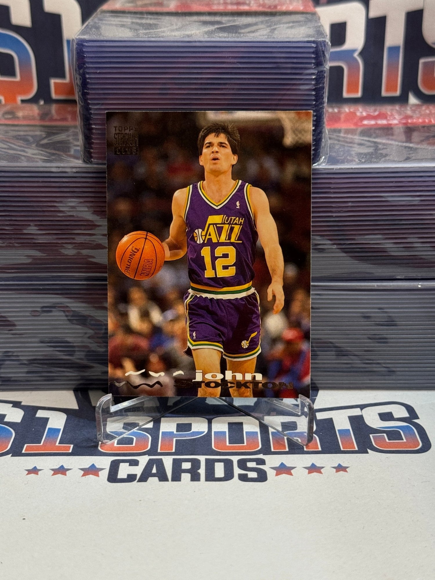 1993 Topps Stadium Club John Stockton #313