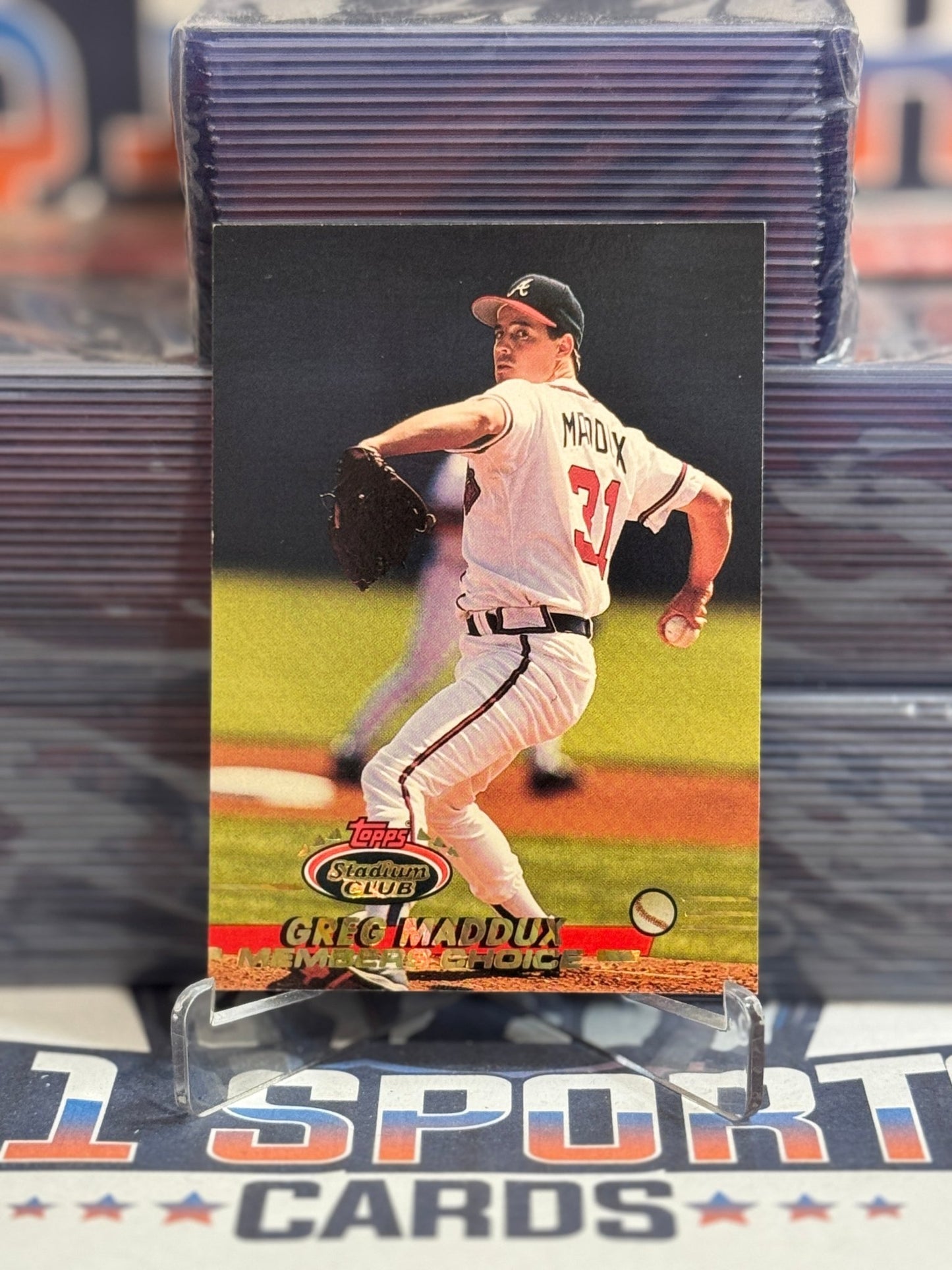 1993 Topps Stadiums Club (Member's Choice) Greg Maddux 750