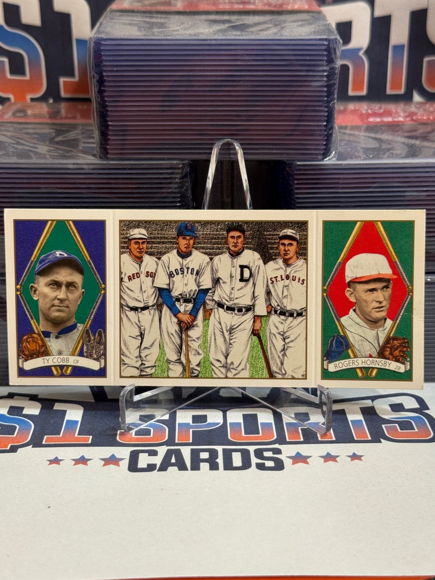 1993 Upper Deck B.A.T. Ty Cobb & Rogers Hornsby #160