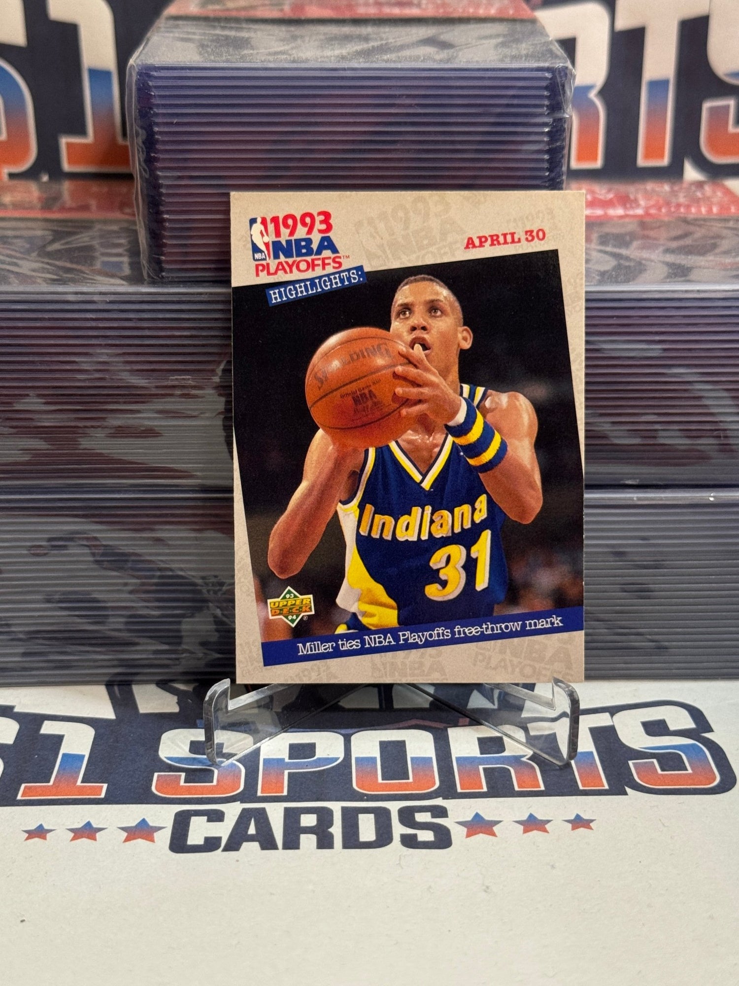 1993 Upper Deck (Finals) Reggie Miller #195