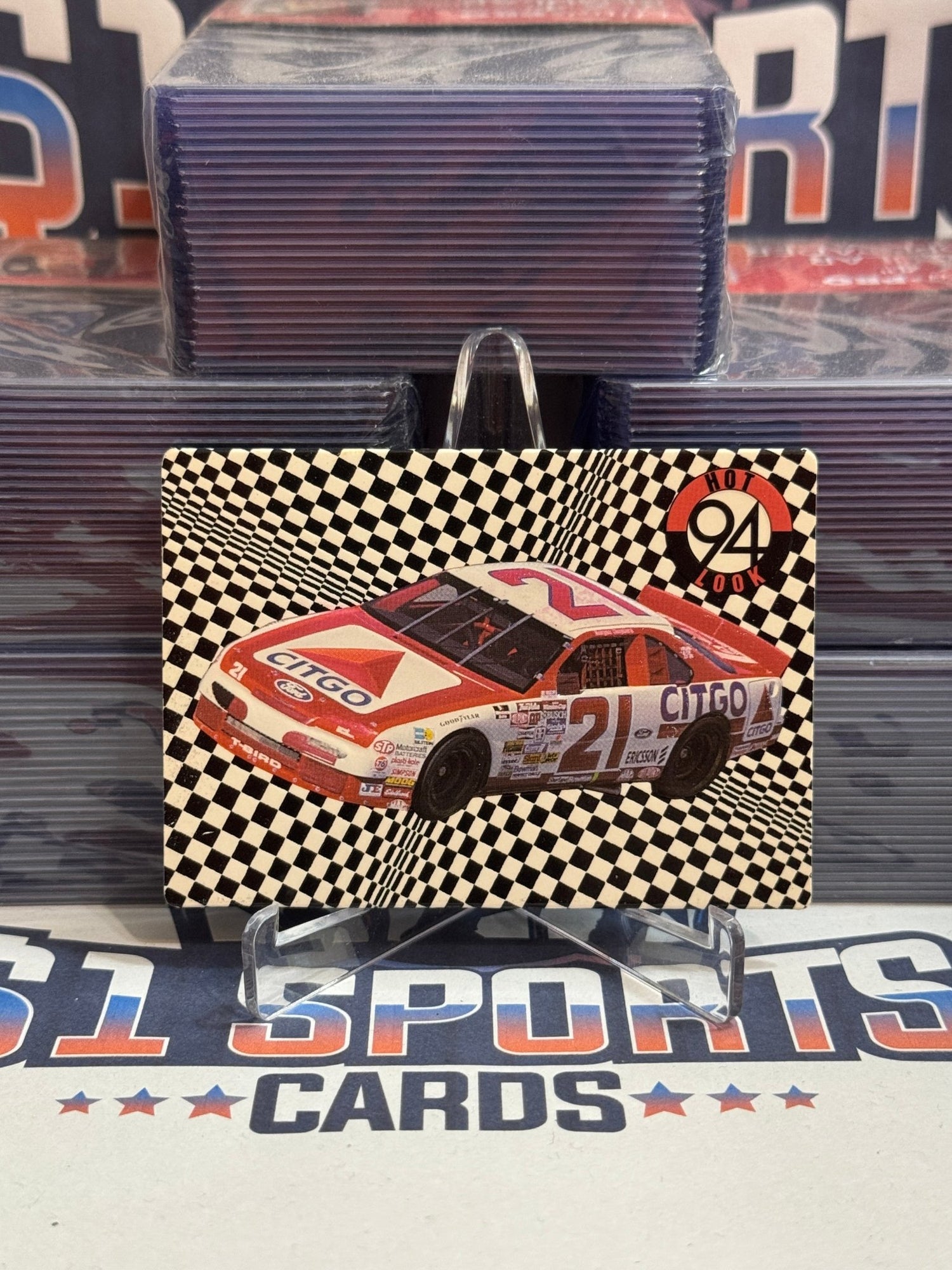 1994 Action Packed NASCAR (Hot Look) Morgan Sheperd #129