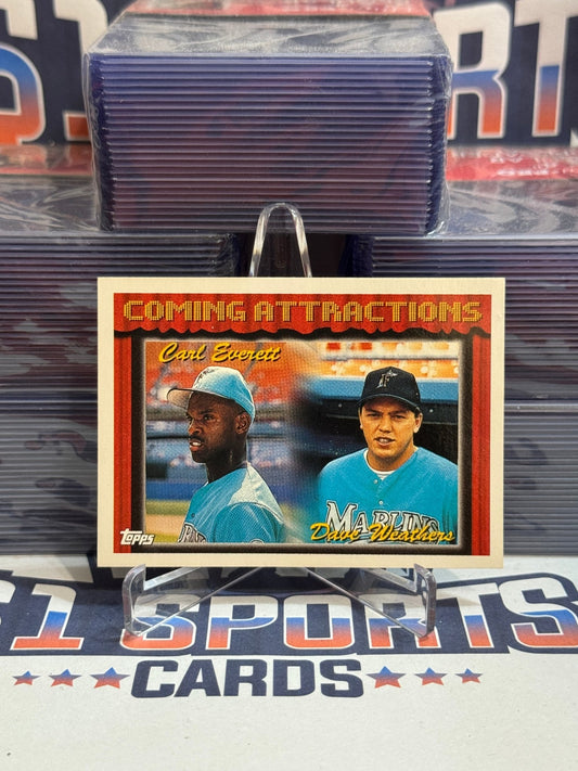 1994 Topps (Coming Attractions) Carl Everett & Dave Weathers Rookie #781