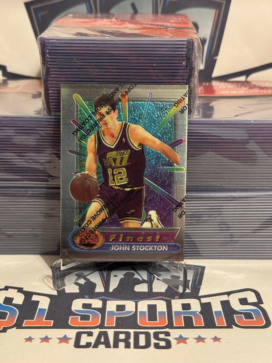 1994 Topps Finest John Stockton #150