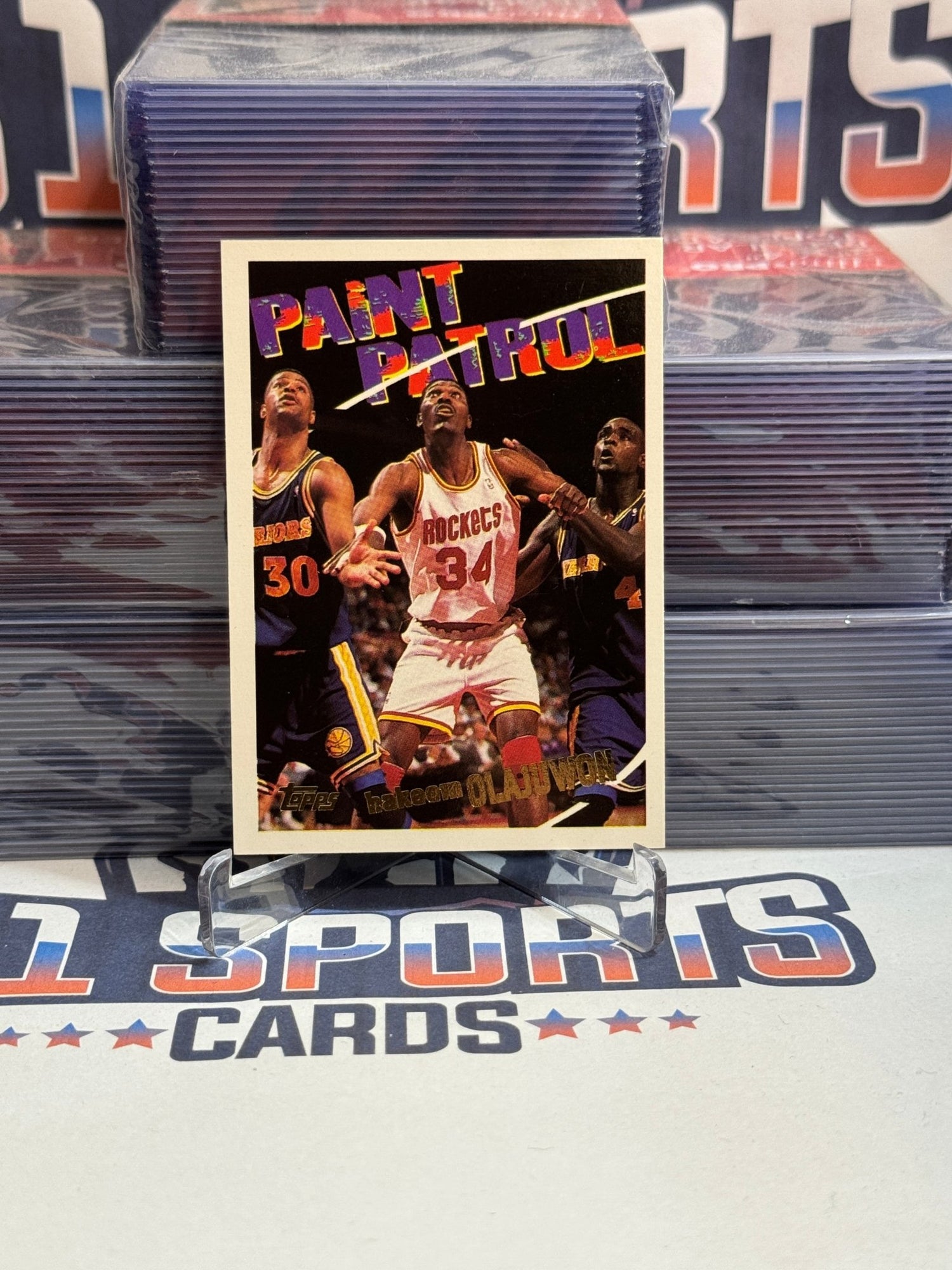 1994 Topps (Paint Patrol) Hakeem Olajuwon #102