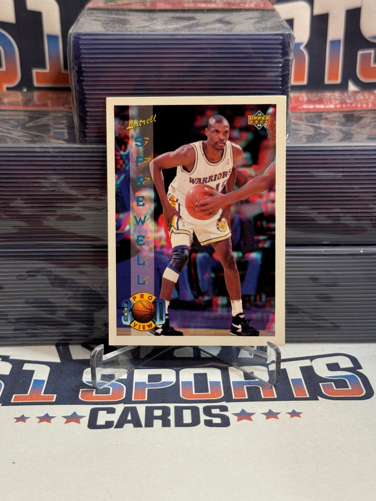 1994 Upper Deck (3 - D) Latrell Sprewell #3