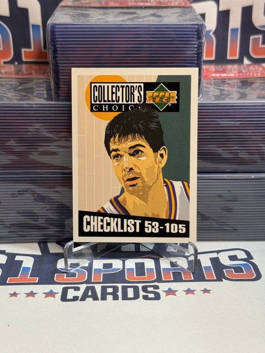 1994 Upper Deck Collector's Choice (Checklist) John Stockton #208