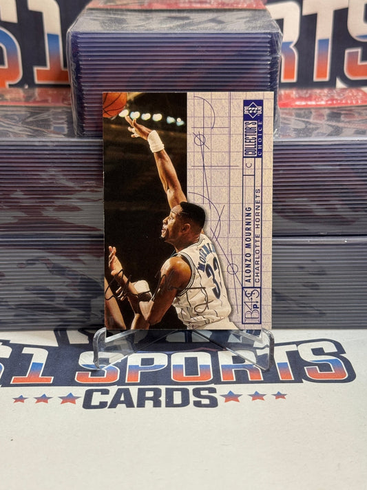 1994 Upper Deck Collector's Choice (Silver Signature, Blueprint for Success) Alonzo Mourning #374