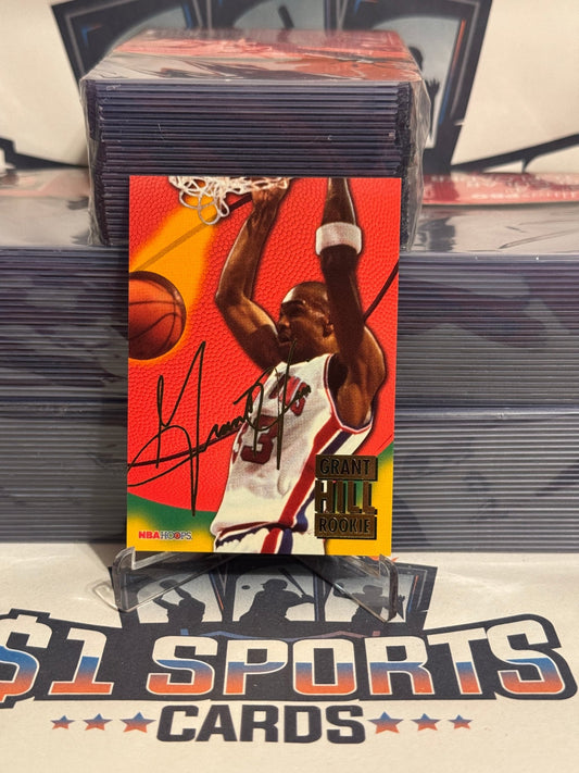 1995 NBA Hoops (Gold Signature Rookie) Grant Hill #NNO