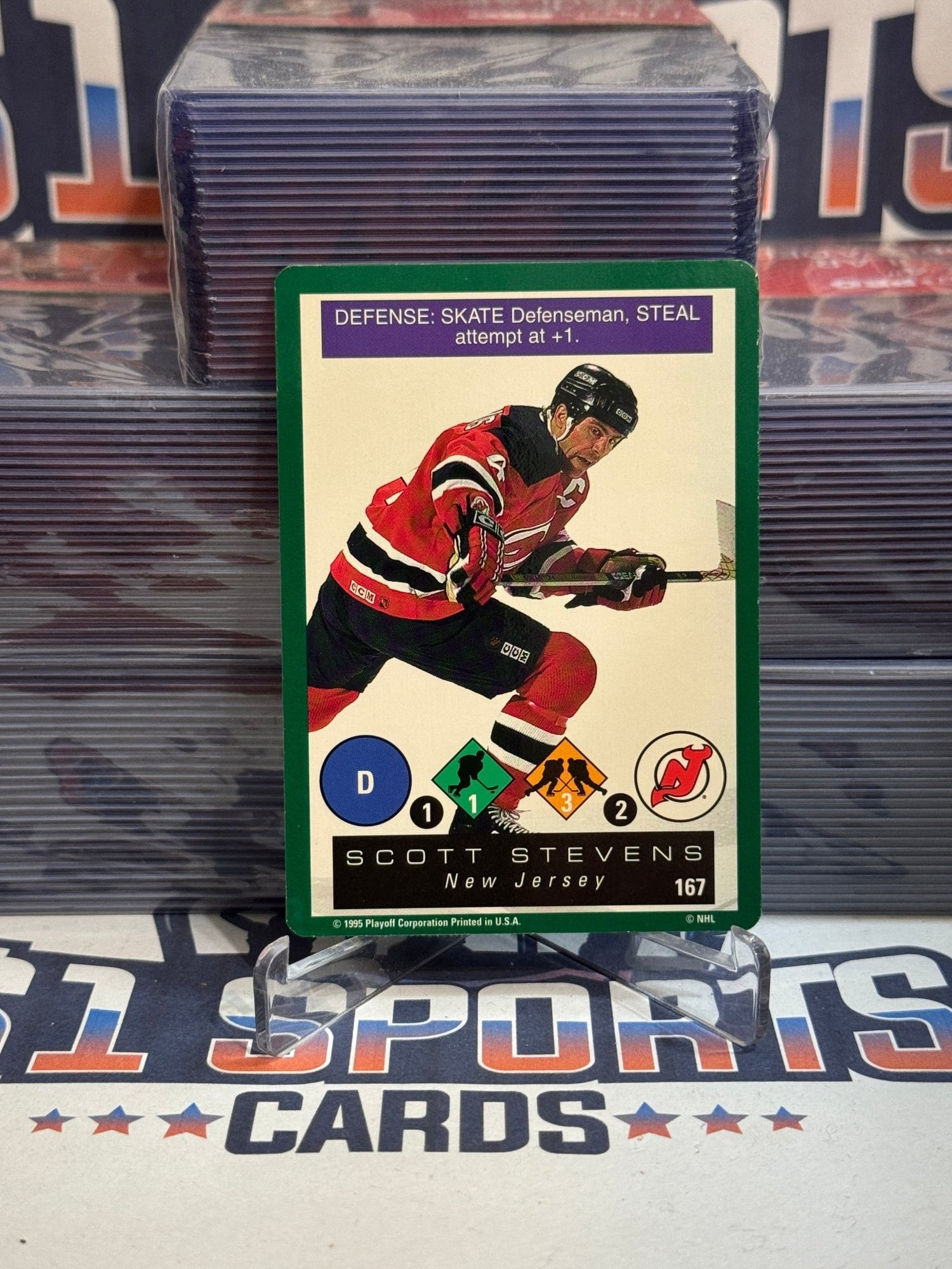 1995 Playoff One on One Scott Stevens #167