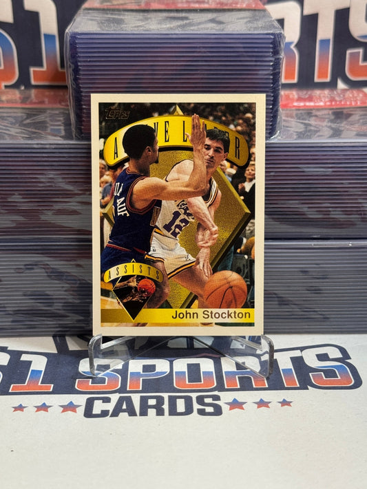 1995 Topps (Active Leader) John Stockton #3