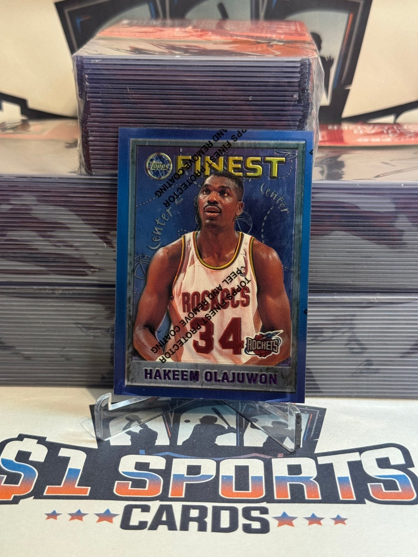 1995 Topps Finest Hakeem Olajuwon #1