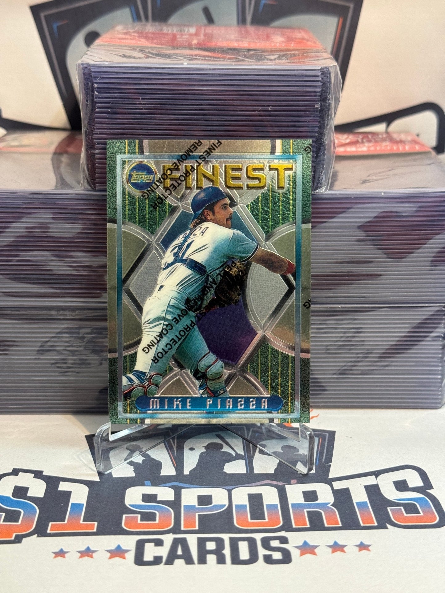 1995 Topps Finest Mike Piazza #113