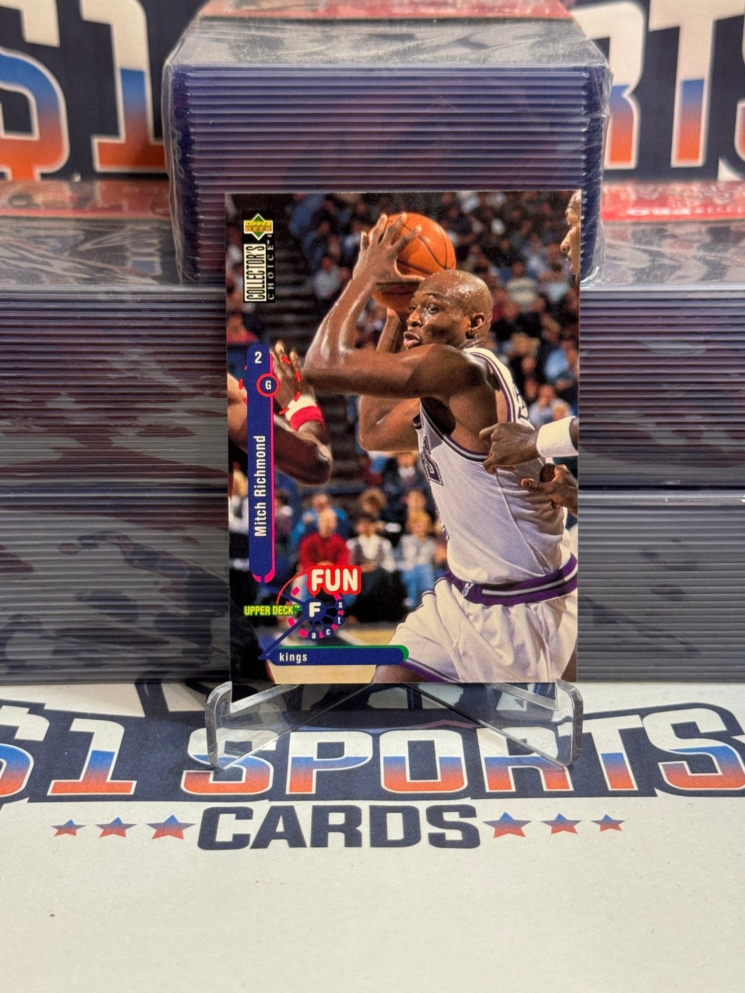 1995 Upper Deck Collector's Choice (Fun Facts) Mitch Richmond #188