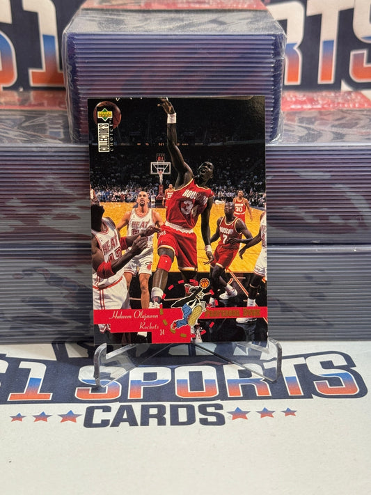 1995 Upper Deck Collector's Choice (Professor Dunk) Hakeem Olajuwon #196