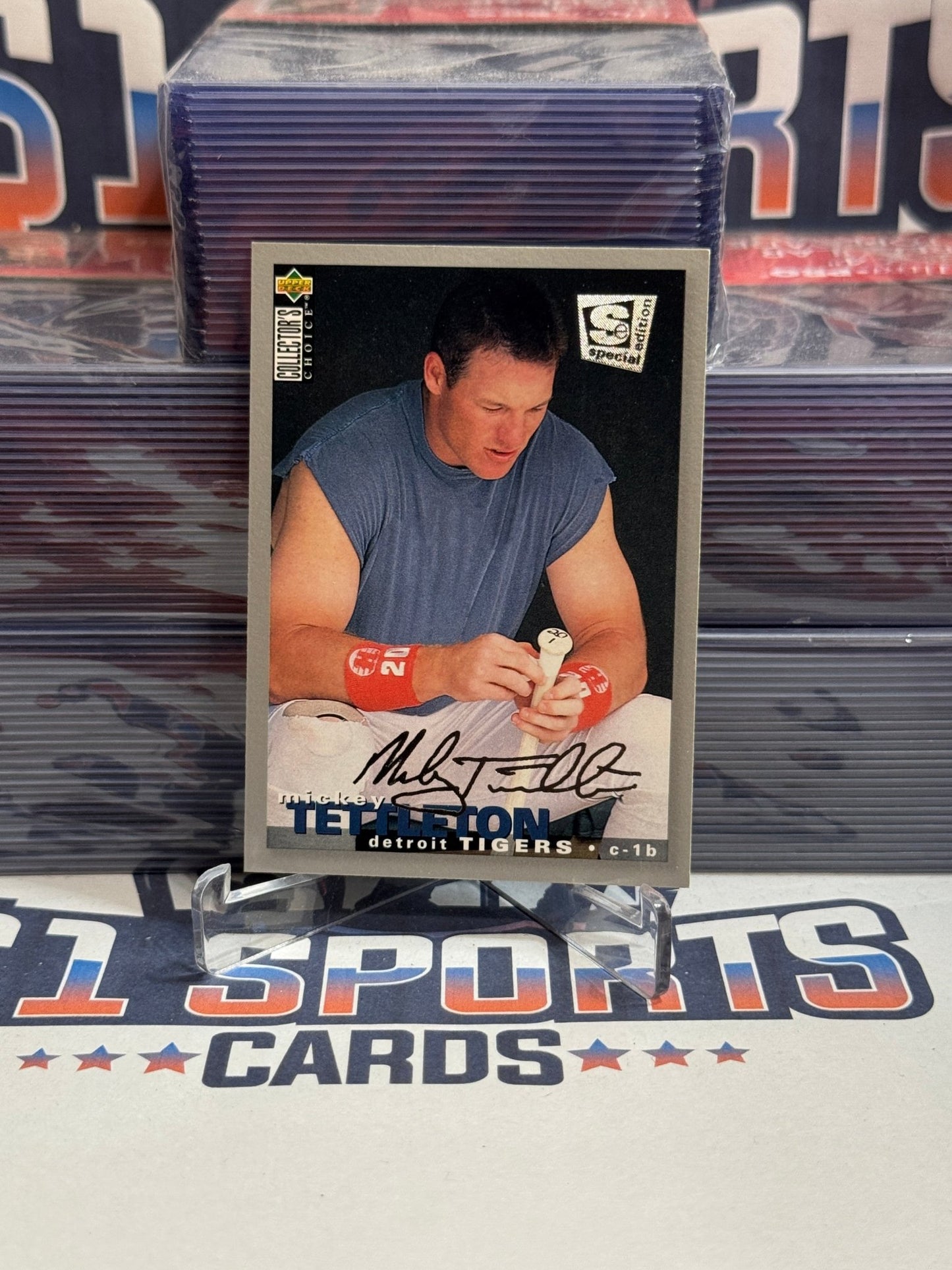 1995 Upper Deck Collector's Choice (Silver Signature) Mickey Tettleton #221