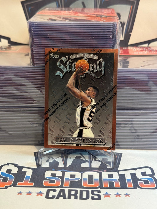 1996 Topps Finest (Sterling) David Robinson #60