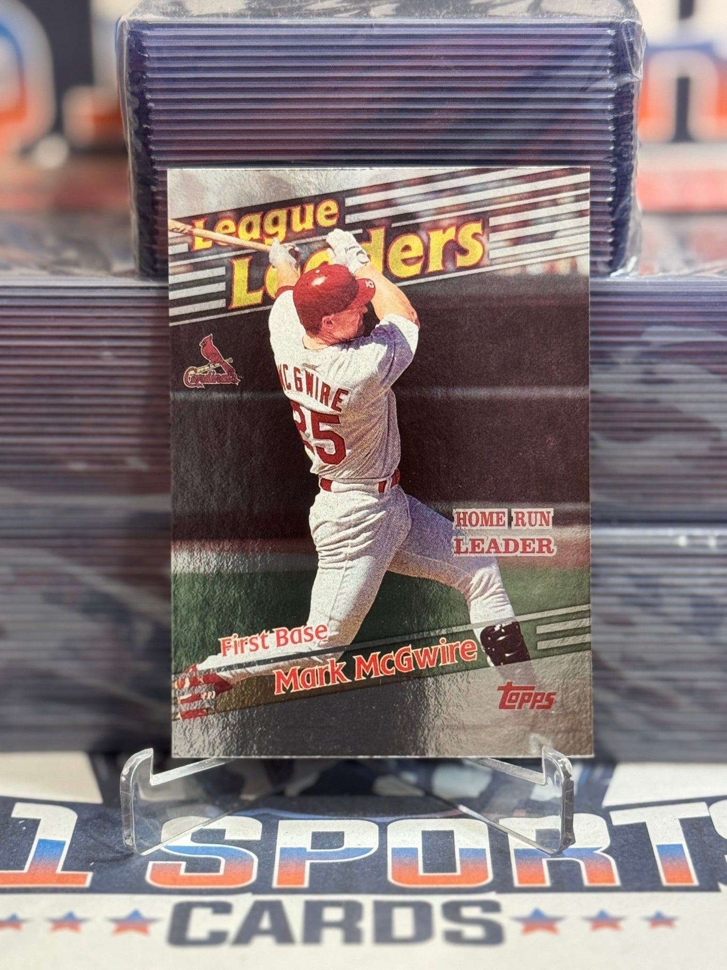 1996 Topps (League Leaders) Mark McGwire 223