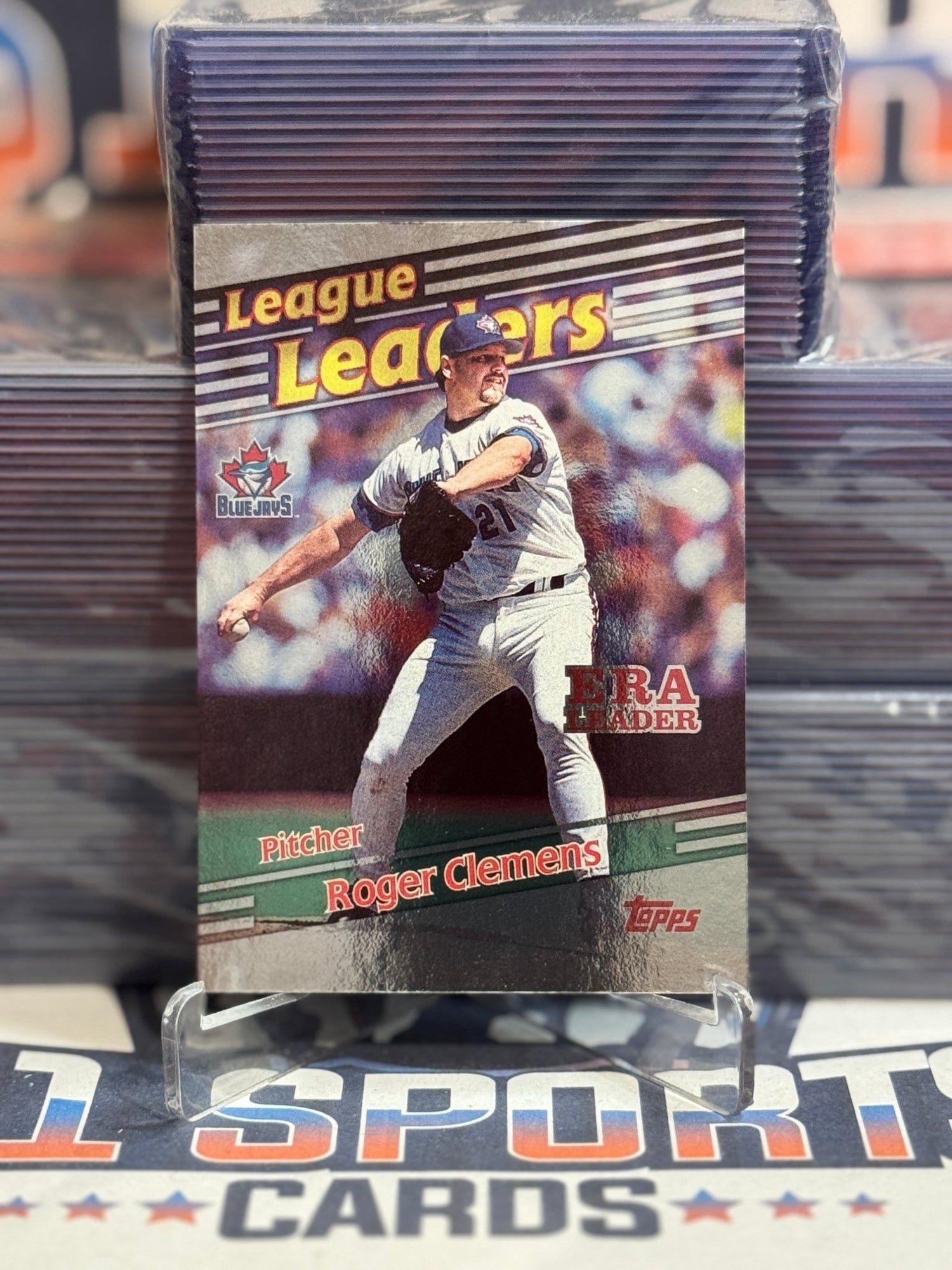 1996 Topps (League Leaders) Roger Clemens 232