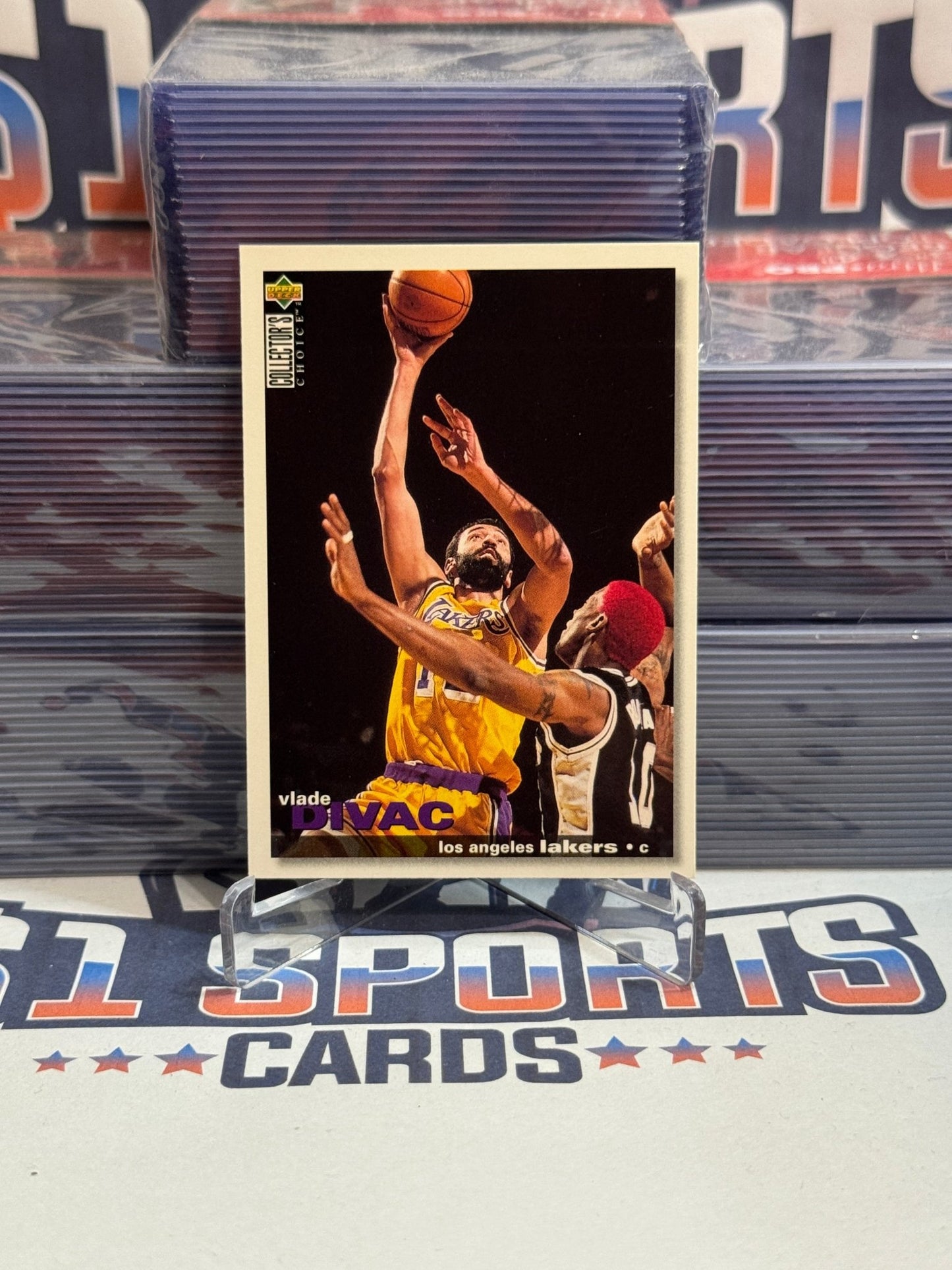 1996 Upper Deck Collector's Choice (Dennis Rodman Pictured) Vlade Divac #47