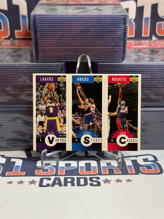 1996 Upper Deck Collector's Choice (Mini Cards) Sam Cassell, John Starks, Nick Van Exel #M30