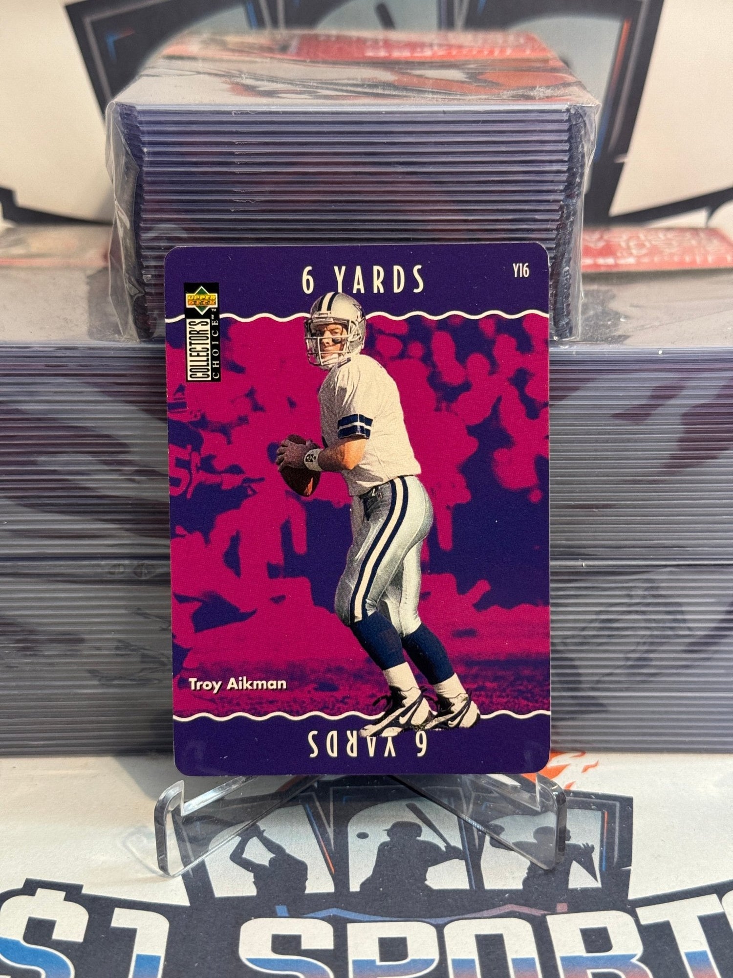 1996 Upper Deck Collector's Choice (You Make The Play) Troy Aikman #Y16