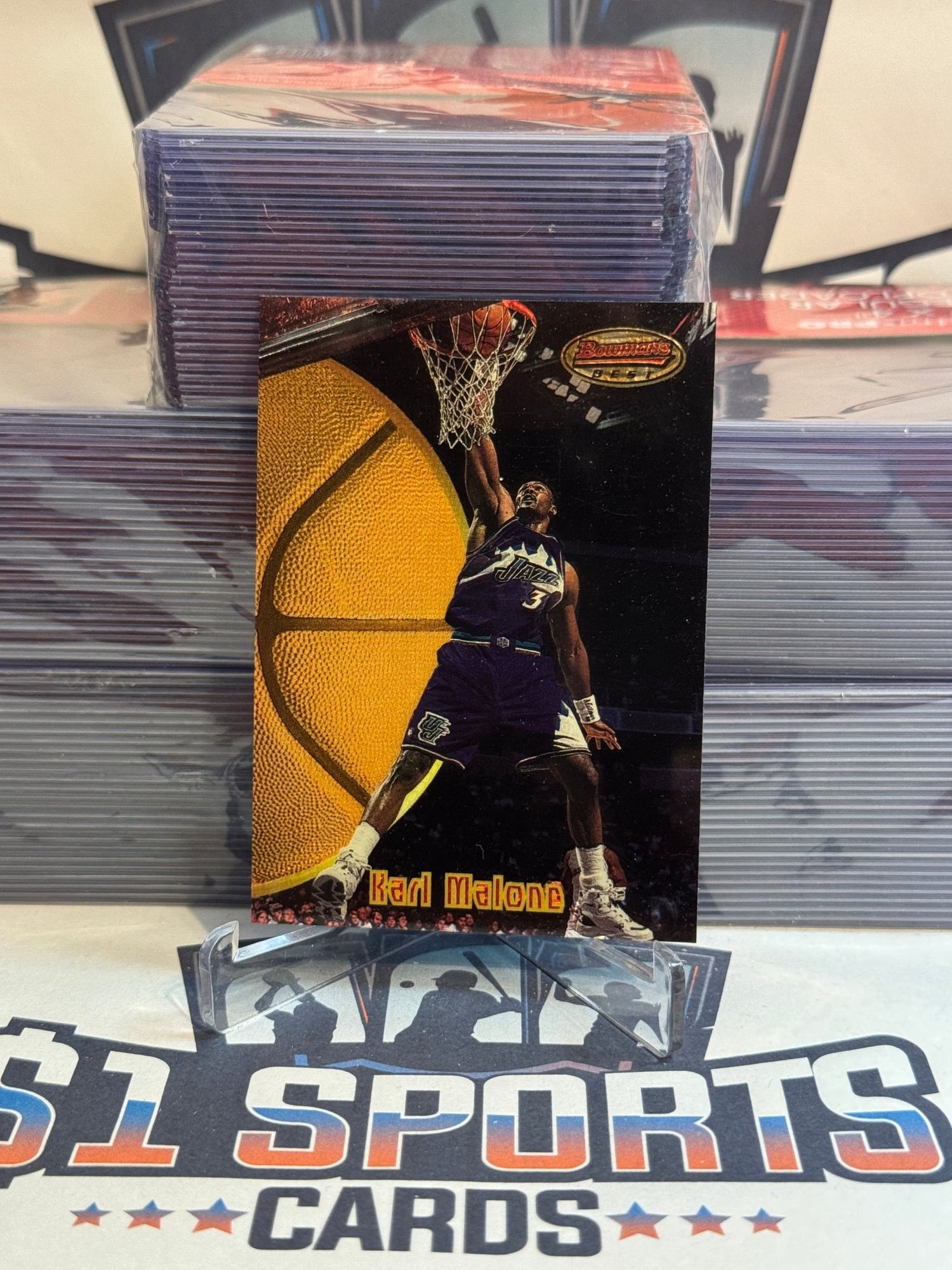 1997 Bowman's Best (Preview) Karl Malone #BBP5