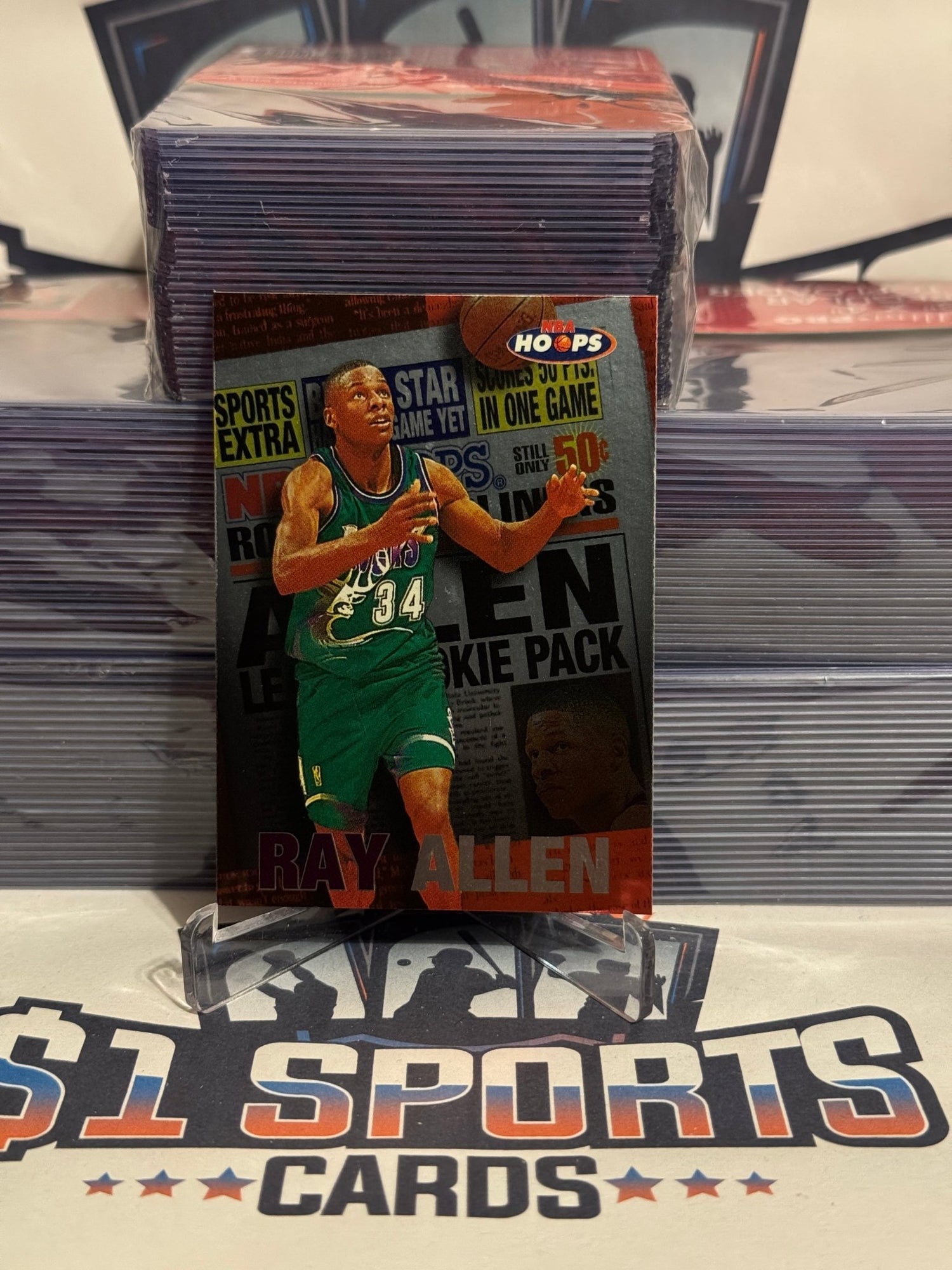 1997 Skybox (Rookie Headliner) Ray Allen #4