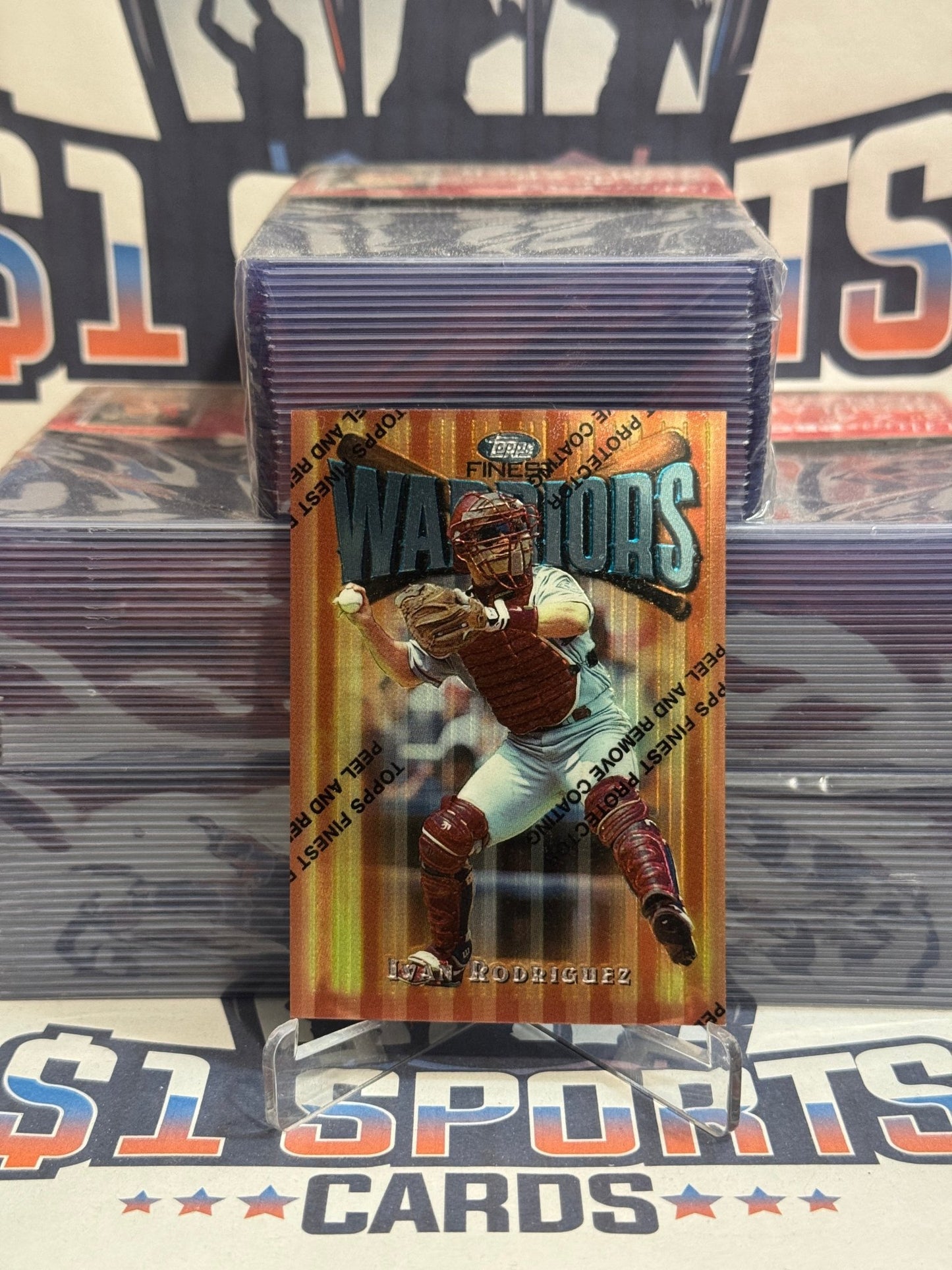 1997 Topps Finest (Warriors) Ivan Rodriguez 90